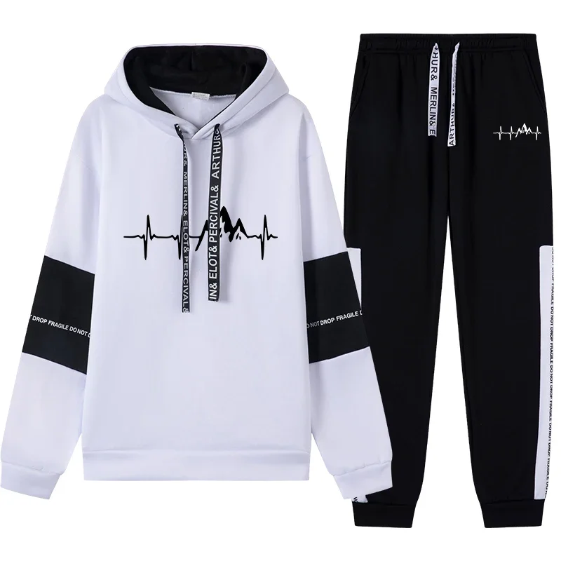 Autumn Winter Single Piece Sweatshirt and Sweatpants Comfort Quality Hot Sale Casual Men Women Tracksuit Outdoor Daily Sports