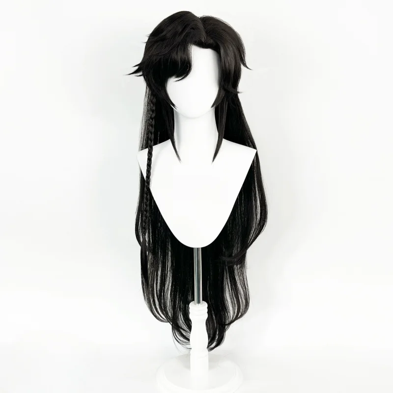 Tian Guan Ci Fu Wig Hua Cheng Xie Lian Wig Heaven Officials Blessing San Lang Cosplay Black Heat Resistant Synthetic Hair Wigs