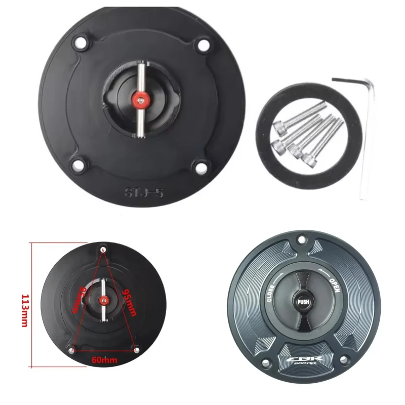 For Honda CBR600RR CBR 600RR CBR600 RR 2003 Motorcycle Keyless Motorcycle Gas Cap Fuel Tank Cap Cover