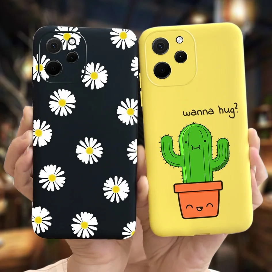 Lovely Panda Case For Huawei Nova Y61 4G Back Cover Slim Matte Silicone Phone Cases For Huawei Nova Y61 2022 NovaY61 Y 61 Fundas