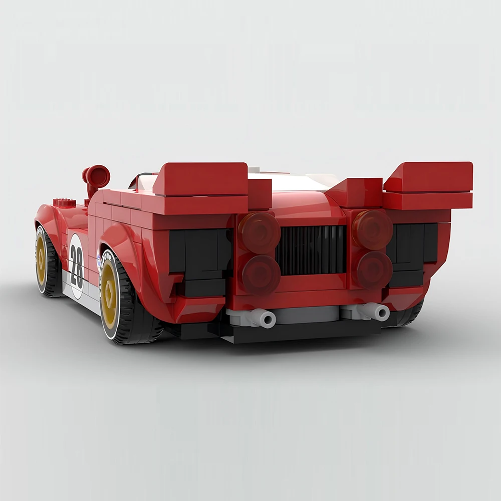 

MOC Racing Series 1970 Daytona 24 Hours Endurance Race City Car Speed ​​Model Building Blocks Children's Toy Gift Set 231PCS