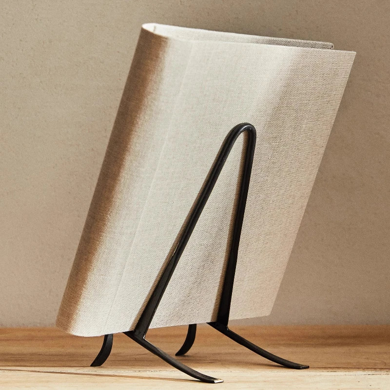 حامل لوحة عتيق، رف عرض كتب متعدد الوظائف، حامل كعكة غرفة الشاي، رف قراءة معدني لغرفة الدراسة #4