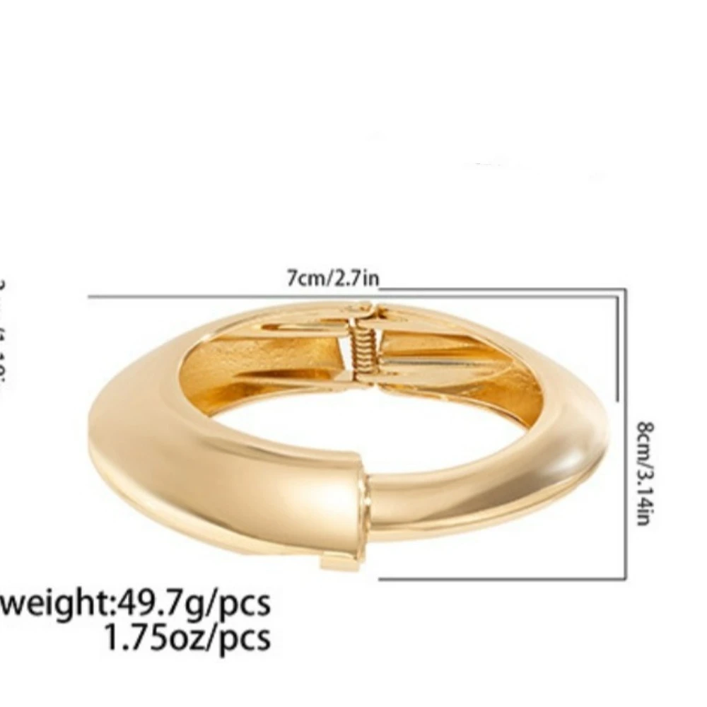 

Vintage Acrylic Bangle Alloy Geometric Irregular Chunky Bangles Jewelry Accessories Exaggerated Retro Hand Ring Women Girls