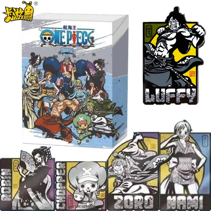 KAYOU Genuine ONE PIECE Japanese Style Badge Series Monkey D. Luffy Roronoa Zoro Collection Card Anime Peripheral Holiday Gift