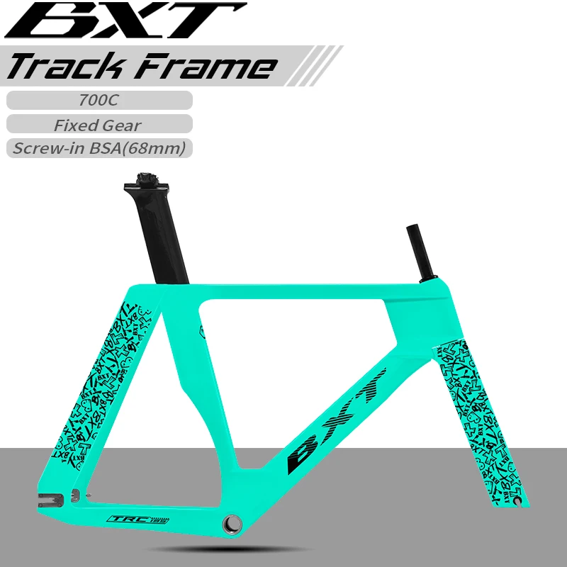 

Карбоновая рама для гусеницы BXT 700C Односкоростная гусеничная рама с фиксированной передачей TRC-195 с карбоновой вилкой и подседельным штырем