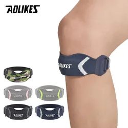 AOLIKES-Correa de rodilla para Patella, 1 piezas, alivio del dolor, tendón de rótula, correa de soporte, rodillera con estabilizador de rótula para puente