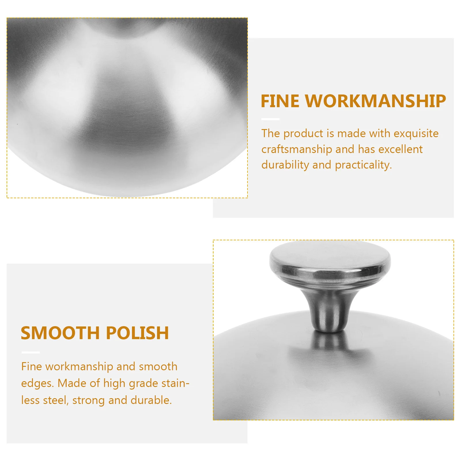 

Round Stainless Steel Food Cover Food Lid Protective Dustproof Dome Cover Suitable for Home Restaurant