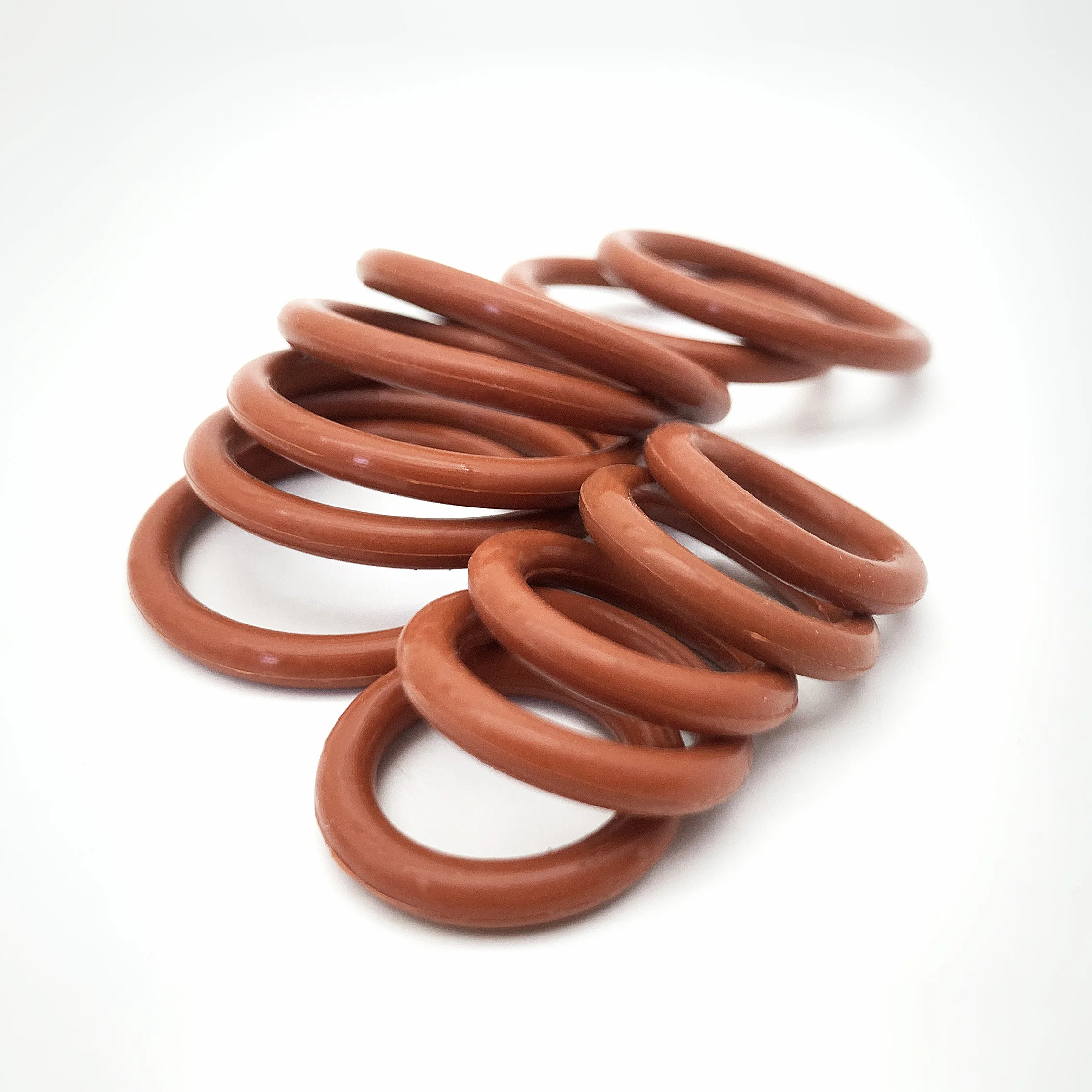 20 Pcs CS 1.5mm OD 4.5mm-45mm Red Silicone VMQ Seals Food Grade Waterproof High Temperature Resistant environmental protection