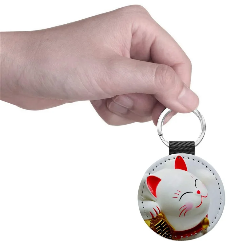 

20 Pack Sublimation Blanks Keychain Glitter PU Leather Keychain DIY Heat Transfer Keyring (Silver Round)
