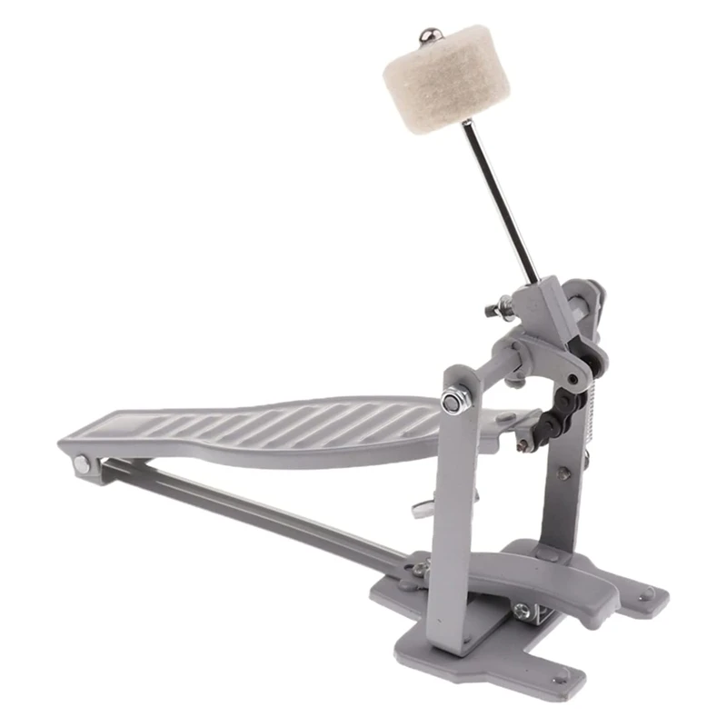 Single Spring Bass Children Drum Pedal Adjustable Stroke with Wool Beater Percussion Replacement Accessories Lightweight