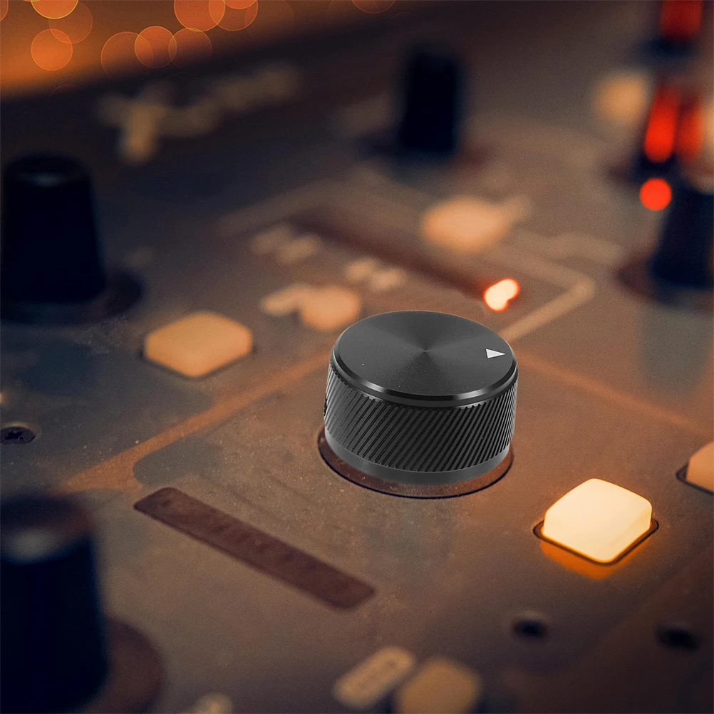 

Sound Knob Electronic Control Knobs Cap Electric Guitar Potentiometer Caps Black