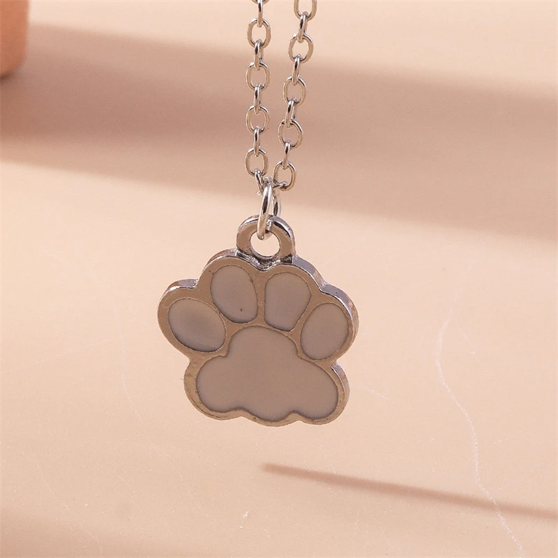 Modische Metall-Hundepfoten-Halskette für Frauen und Männer, Beste Freunde, Party, Festival, Schmuck, Geschenke – Detail 5