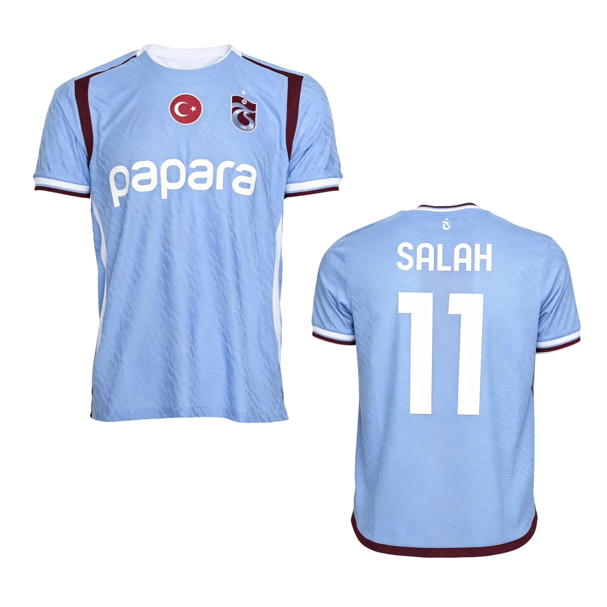 26-27 Trabzonspor Salah Football Jersey Shirt, Men Summer New 3D Sports Tshirt, Training Breathable Quick Drying Sweatshirt Tops