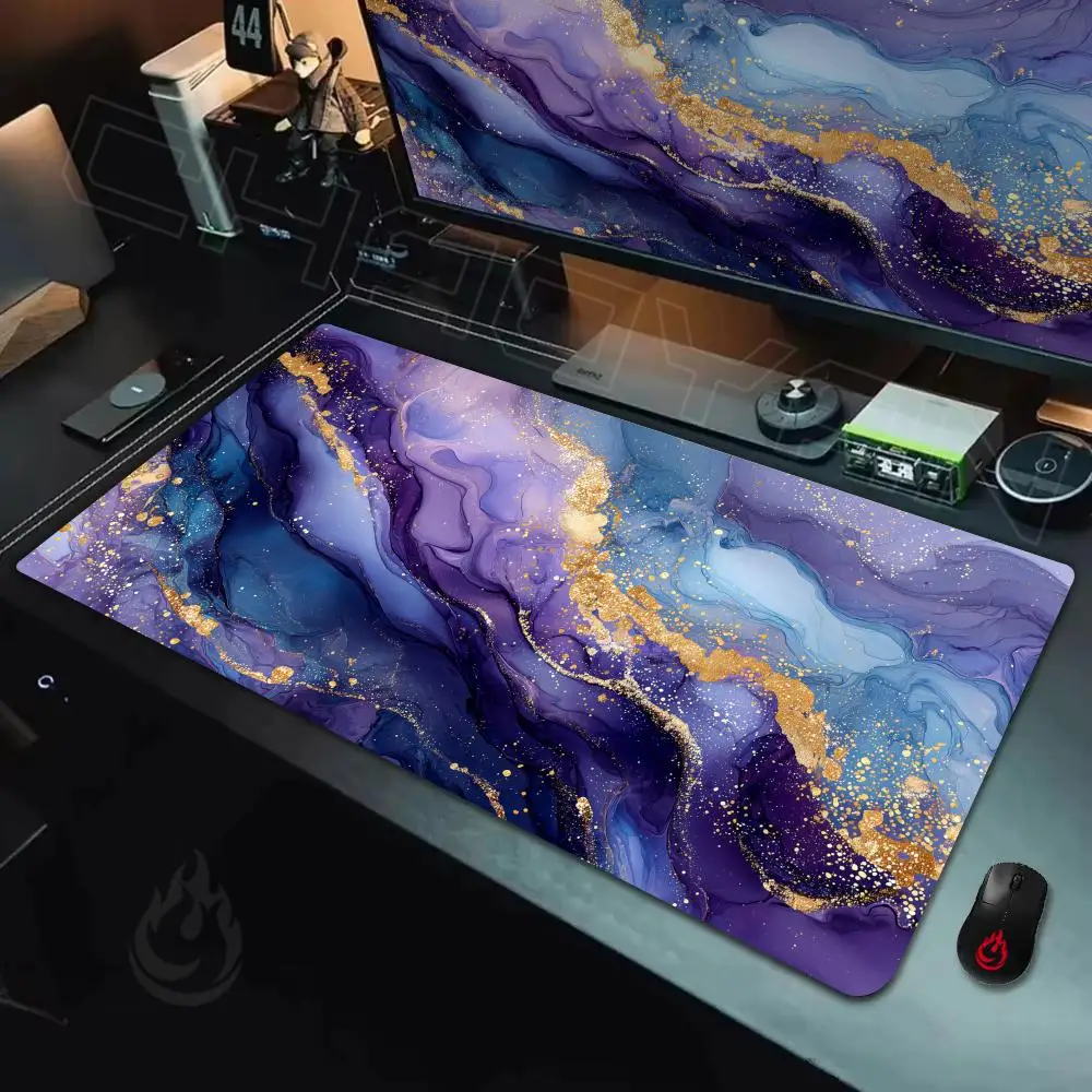 Abstract Art Liquid Texture Mouse Pad Large Computer Office Game Table Mats Rubber Anti-slip XXL Mouse Mat HDP Long Desk Pads