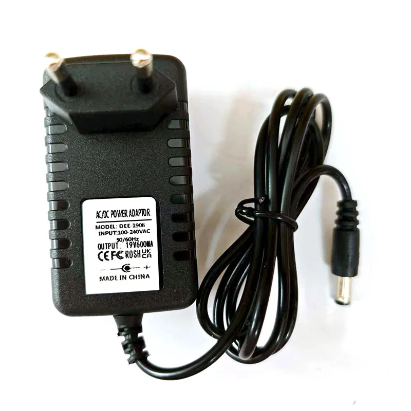 US EU UK AU PLUG 19V 0.6A Robot Vacuum Cleaner Power Adapter DC 2Meter Cables 5.5*2.1MM