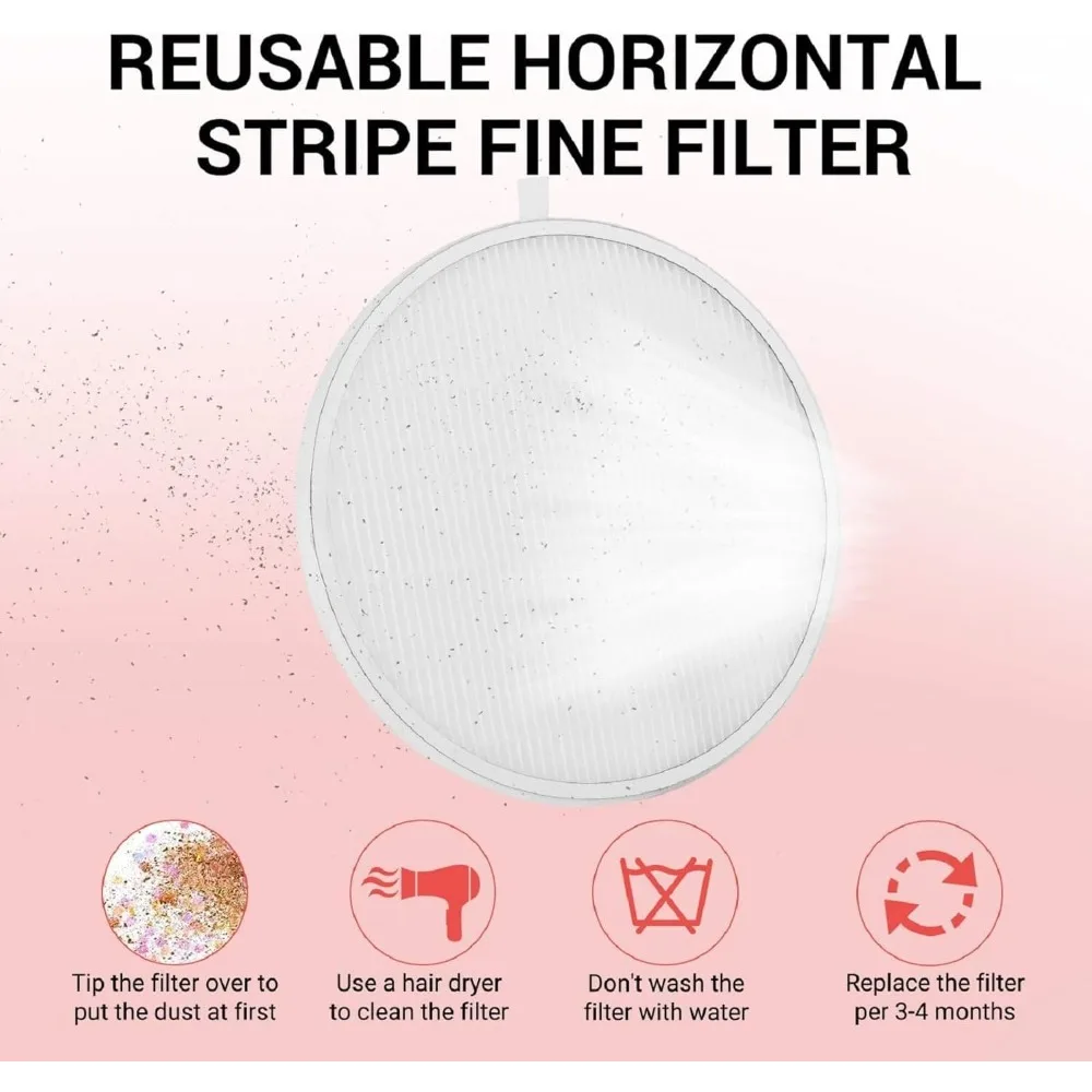 Reusable Nail Filter Suitable for MelodySusie HPro/SproR, Capable of Collecting Up To 99% of Nail Dust
