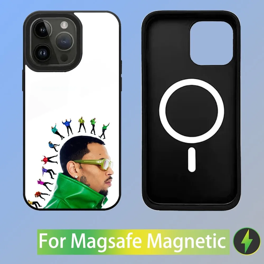 Rapper Chris Brown 11 11 Phone Case For iPhone 15,14,13,12,11,Plus,Pro,Max Mini Magsafe Magnetic Wireless Charging