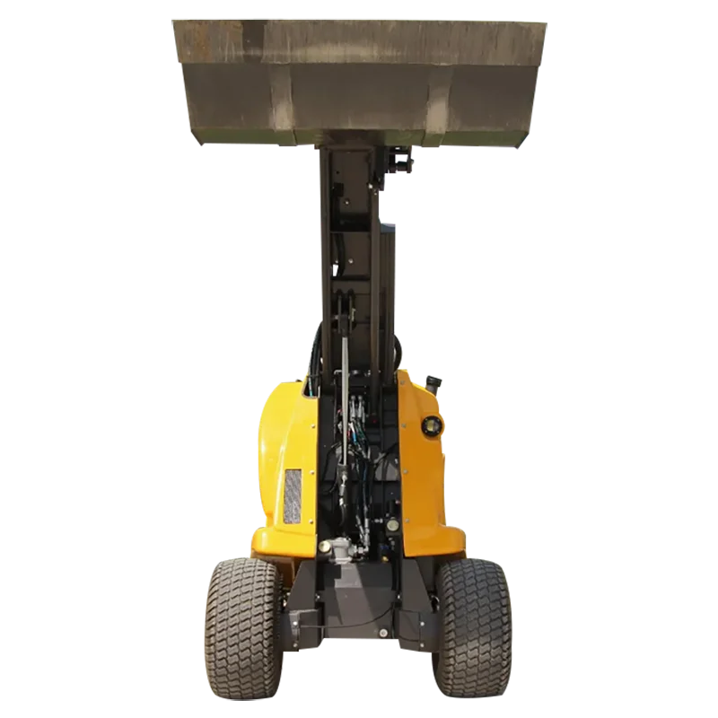 Mini skid steer loader roda tiga berkualitas tinggi dengan waktu kerja rendah, dijual melalui EPA/CE