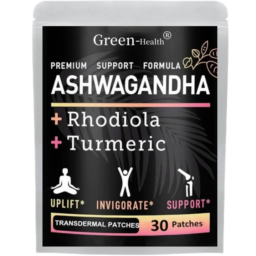 

Ashwagandha Complex Transdermal Patches Stress Relief, Mood Enhancer-30 Patches One Month Supply