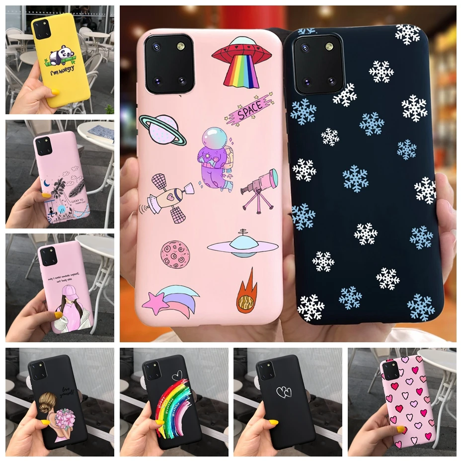 For Samsung Galaxy Note 10 Lite Case Cute Cartoon Silicone Soft Phone Back Cover For Samsung S10 Lite Funda SM-G770F N770F Case
