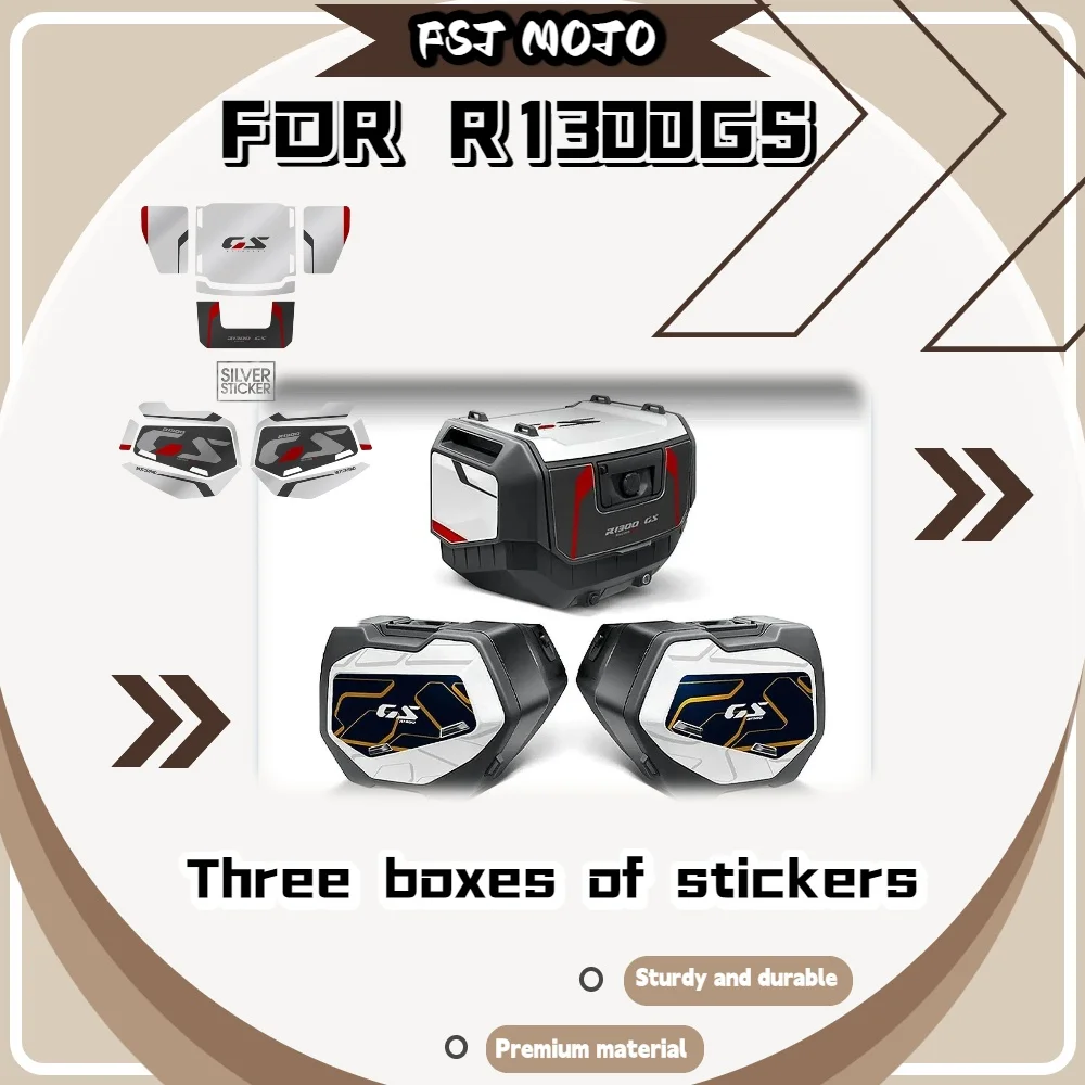 

For R1300GS Self Adhesive Luggage Side Decals Easy DIY Installation Leave Zero Residual Glue While Removing Later