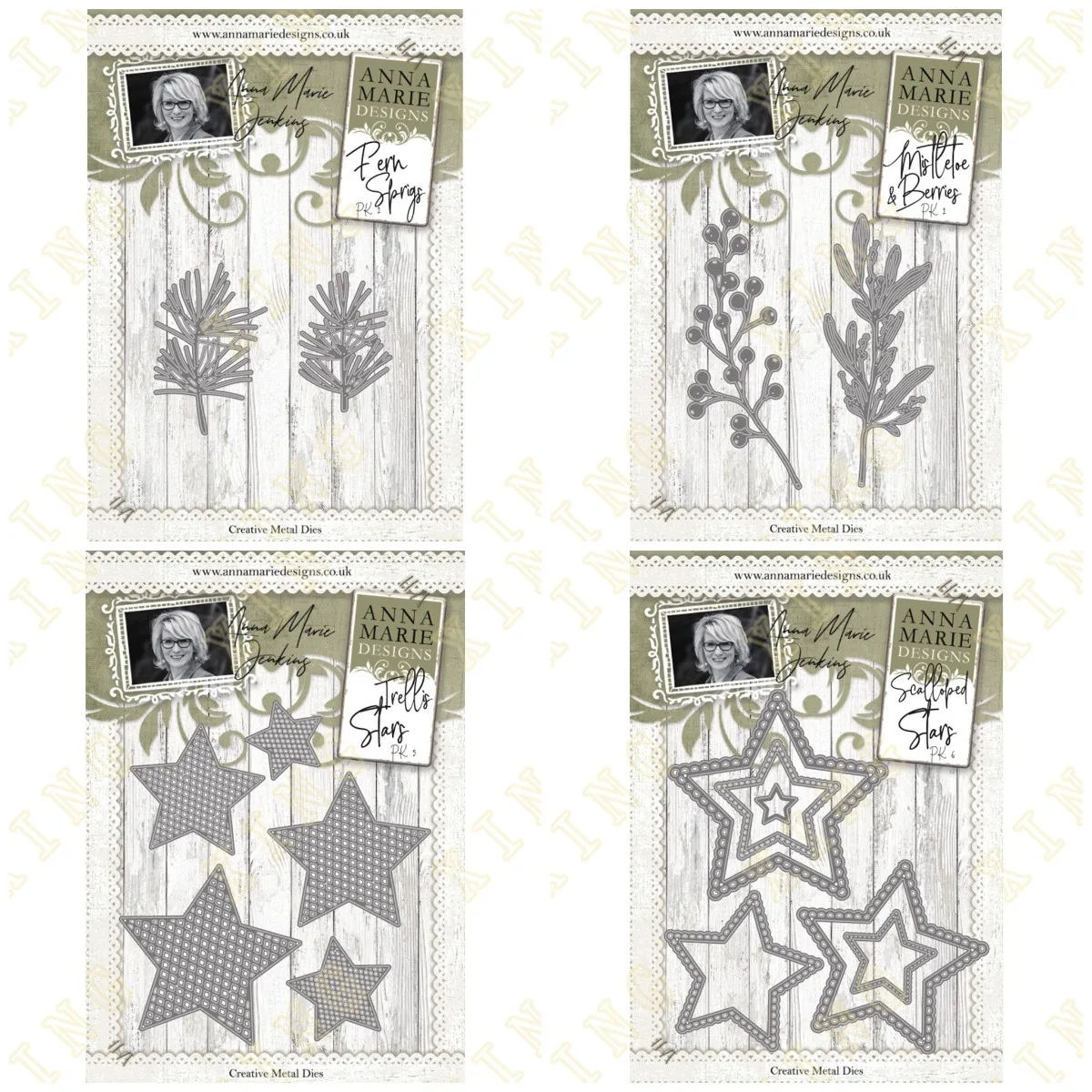 

2022 New Stars Fern Sprigs Metal Cutting Dies Scrapbook Diary Decoration Stencil Embossing Template Diy Greeting Card Handmade