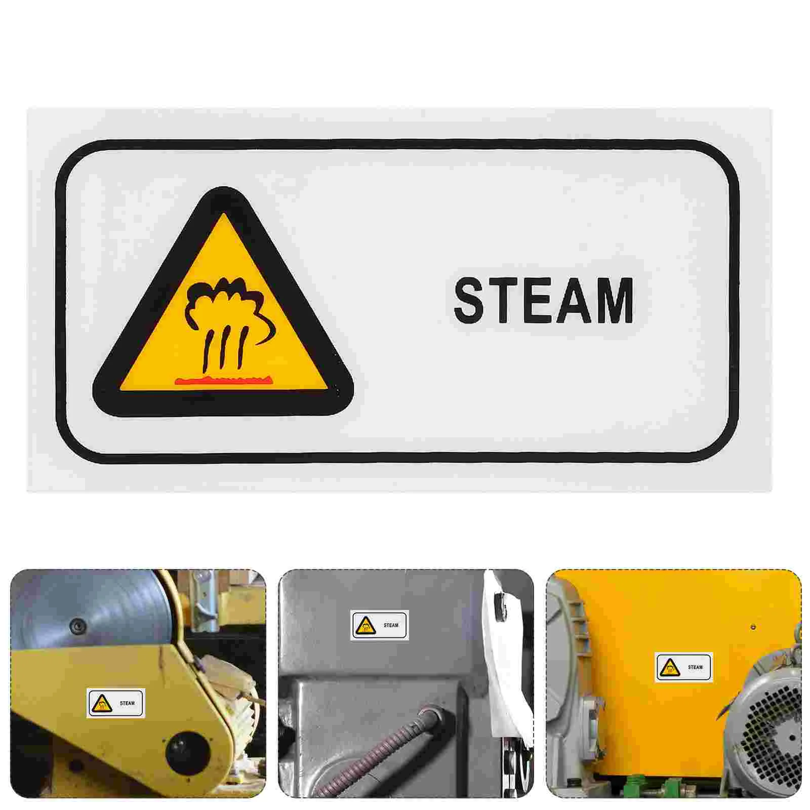 Steam Warning Sign Caution Hot Do Not Touch Sticker Handheld Iron The Pet Sauce Labels