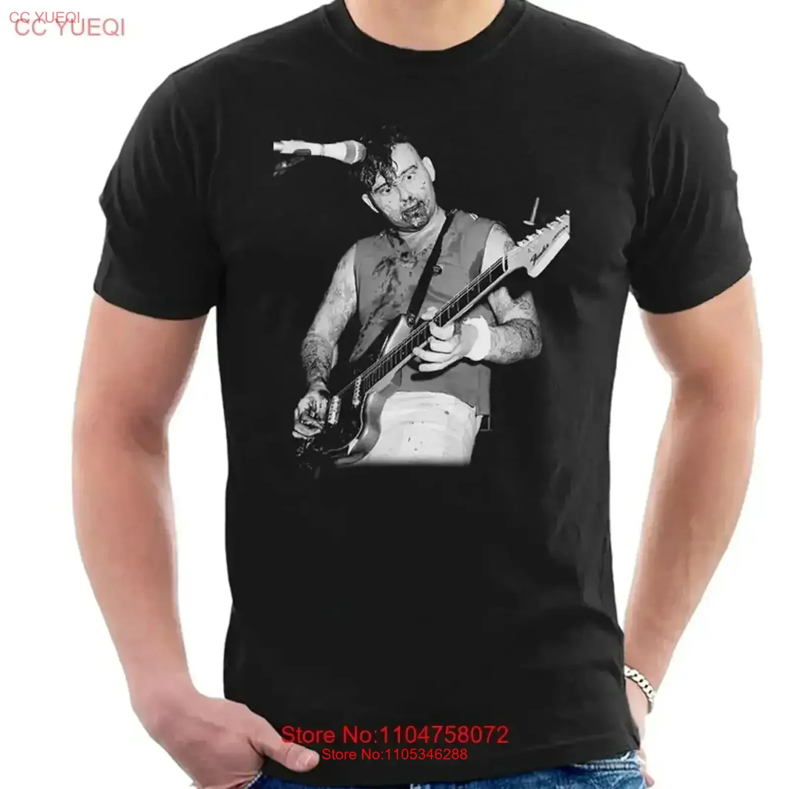 Camiseta negra P Paul Fenech, todas las tallas S a 5XL, FF639, estilo vintage, lavada, para uso diario, moda casual, ligeramente vintage