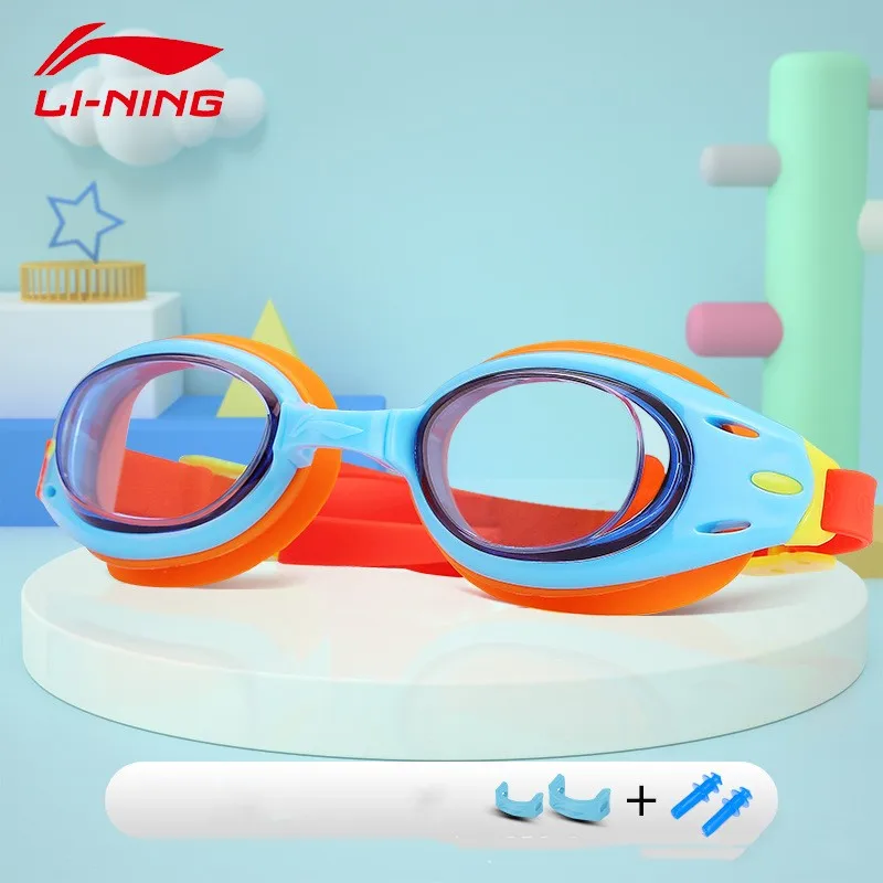 Kidswaterproof impermeável anti-nevoeiro natação óculos anti-uv silicone ajustável óculos de mergulho profissional para crianças natação surf eyewear