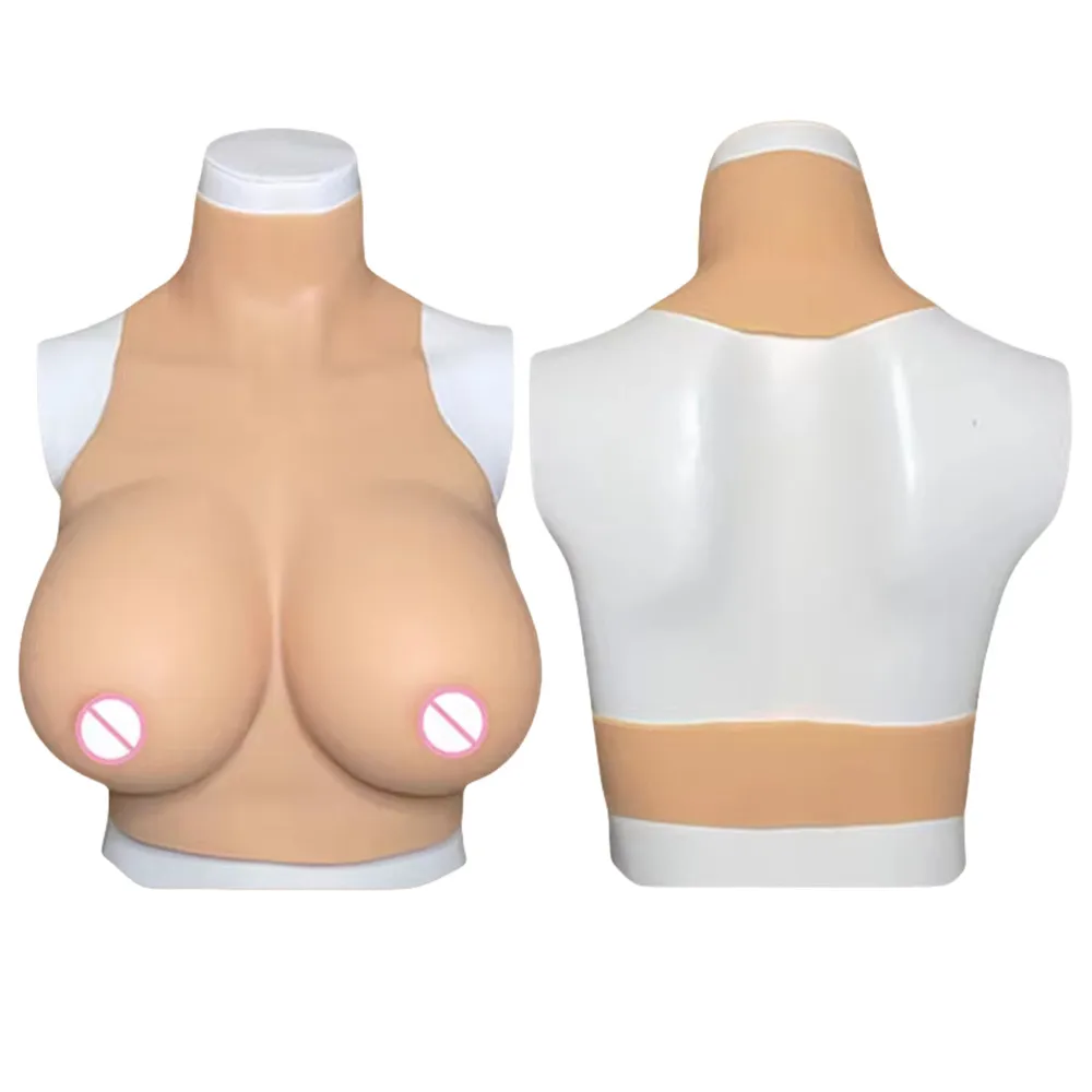 Realistic Silicone Breast Forms Fake Boobs Tits With Nipple Pink Areola For Transgender Cosplay Sissy Crossdresser Drag Queen