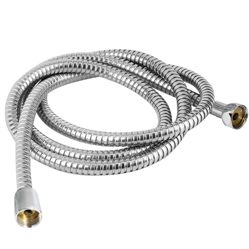Flexible Bathroom Bath Shower Head 1.5m/ 2m/3m Stainless Steel Shower Hose Chrome Bathroom Water Head Shower Head Pipe Tool