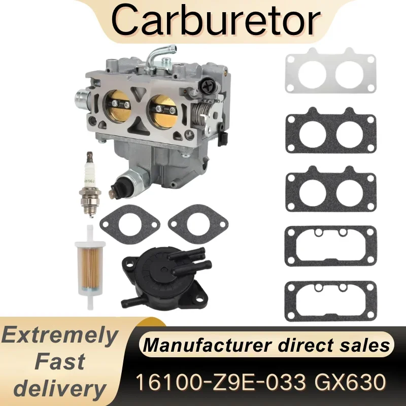 

NEW Carburetor 16100-Z9E-033 GX630 GX630R GX630RH GX660 GX690 GX690R BK07A D Dynamo Carb