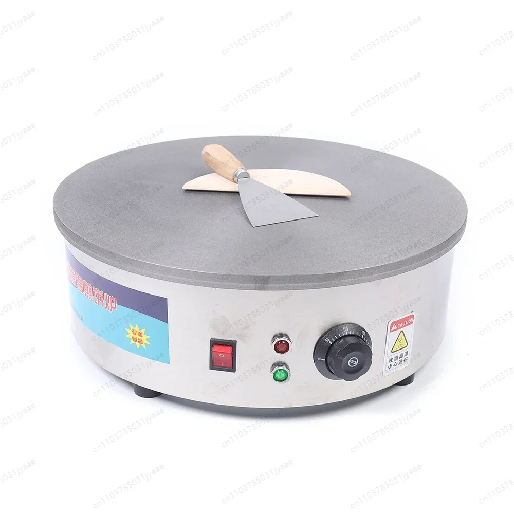 For 3KW Electric Crepe Maker with Non-Stick Heating Plate Adjustable Temperature for Home Kitchen