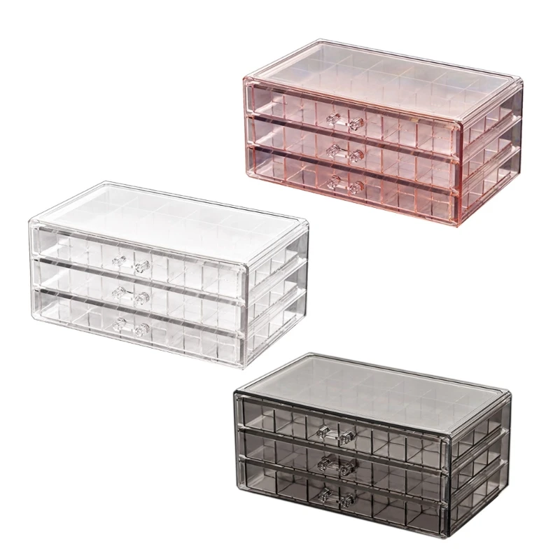 634C Portable Jewelry Storage Cases with Dividers Practical Accessories Display Box