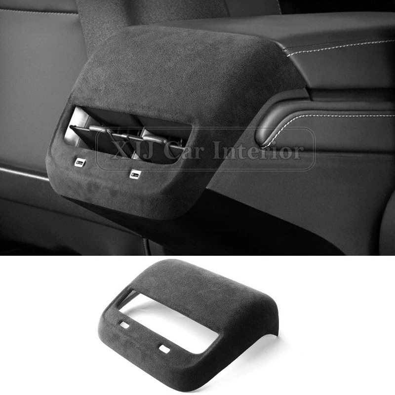 

Замшевая накладка на центральную консоль и вентиляционное отверстие кондиционера для Tesla Model 3 Model Y 2018-2022, аксессуары для интерьера автомобиля