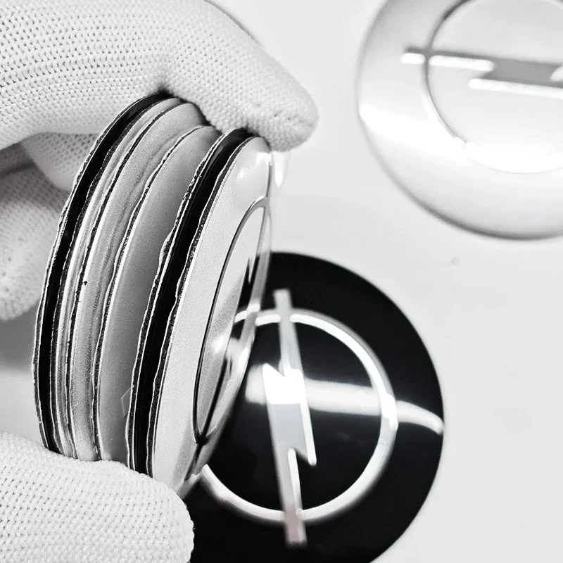 4pcs 56mm 60mm 65mm Car Wheel Center Emblem Hub Caps Stickers For Opel Insignia J F Antara Meriva Zafira H G Corsa Vectra Astra view 5