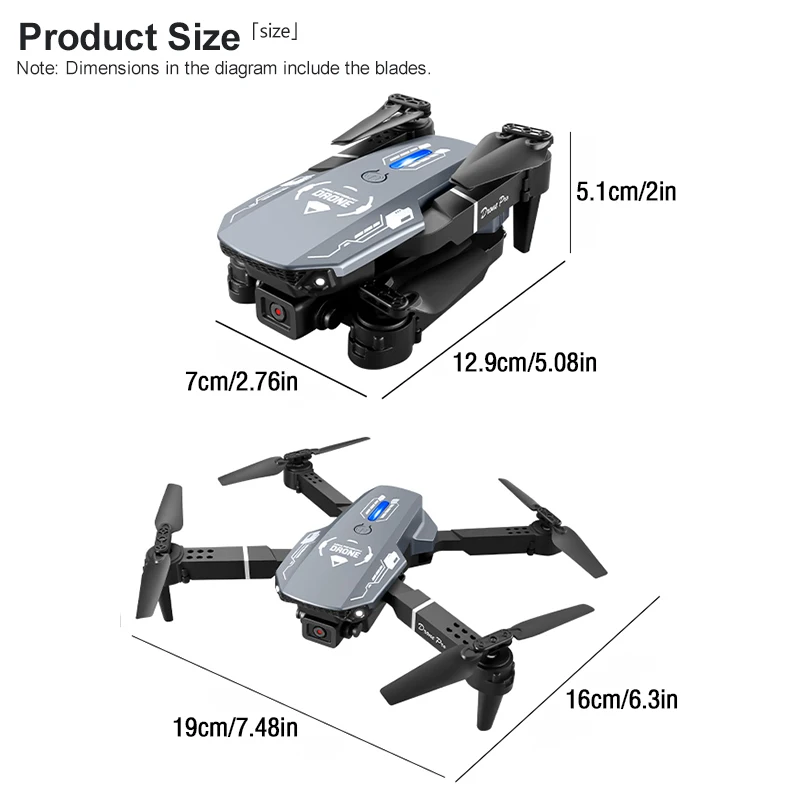 S113 quadcopter drone with 480P camera is equipped with features such as one-key takeoff, gravity sensing.