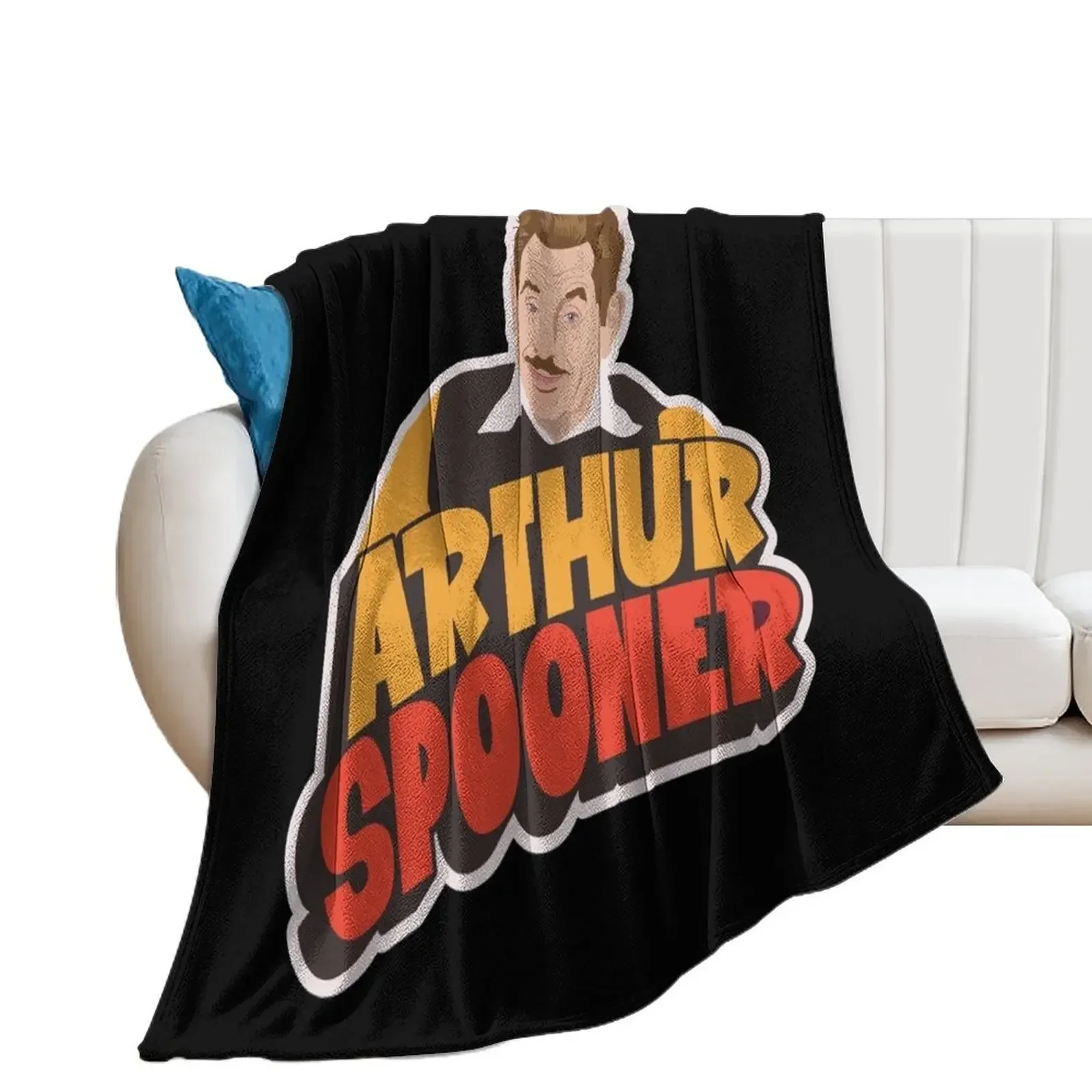 Arthur Spooner Illustration - Quirky Charm from King of Queens Throw Blanket Designers anime Blankets