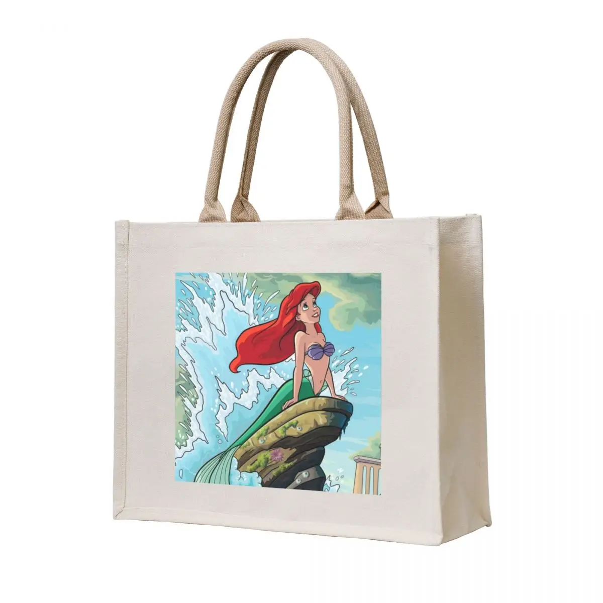 

Mermaid Tote Bag eco bag folding shopper bags for women cute pouch bag