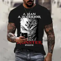 Oversized Men's T-shirt Printed Dragon Ball Z Vegeta Goku Tops Y2k Clothes Trend Valorant Harajuku Style Children's Gym Tshirt