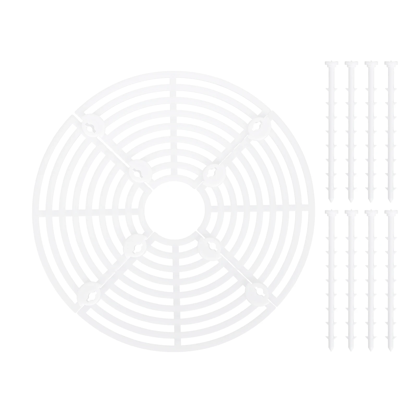 

Plant Pot Grid Flowerpot Guard Cover Waterproof Durable Easy Clean Install Plastic Mesh Accessory
