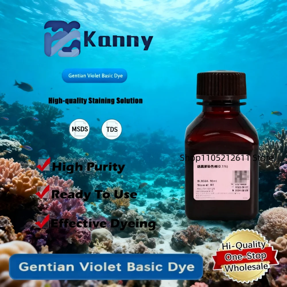 Gentian Violet Basic Dye 0.1% Solution for Staining and Microscopy Applications Original Product