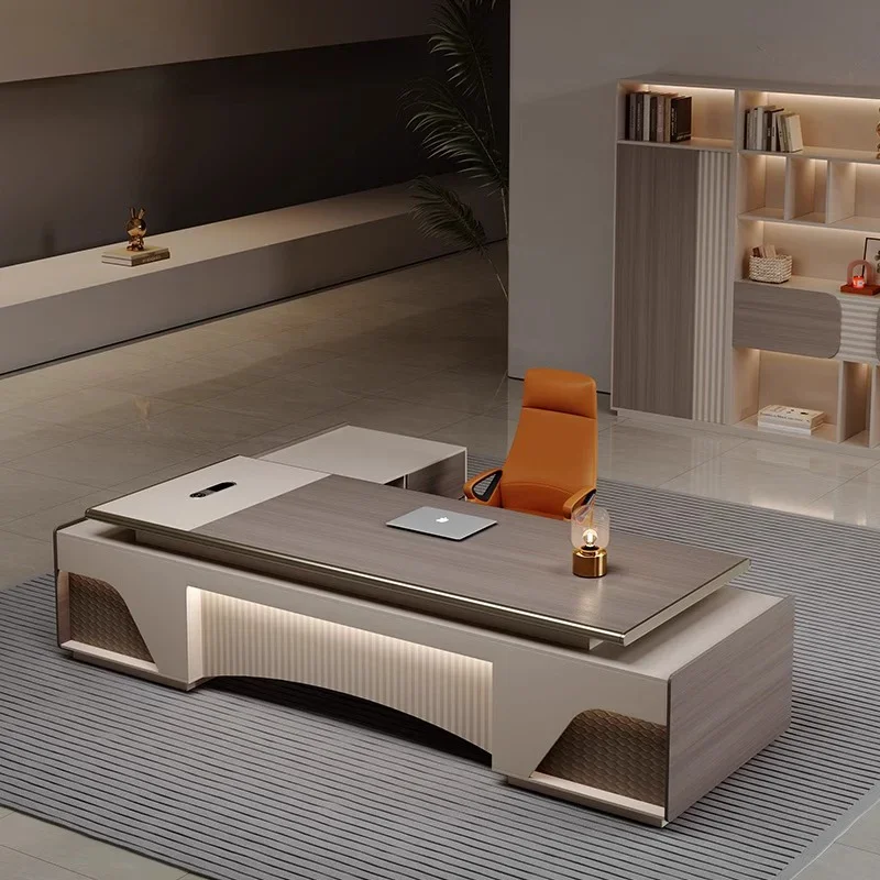 مكاتب مكتبية ذات أدراج أساسية فاخرة ومكاتب مكتبية لمحطة العمل الحديثة والمؤتمرات التنفيذية Mesa De Escritorio Home