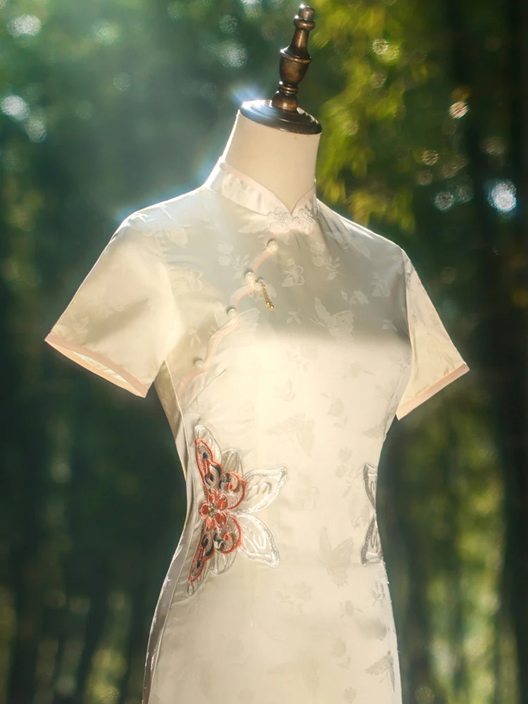 

Элегантный молодежный топ в китайском стиле, приталенный, для повседневной носки, ретро, простой и стильный, летняя новинка