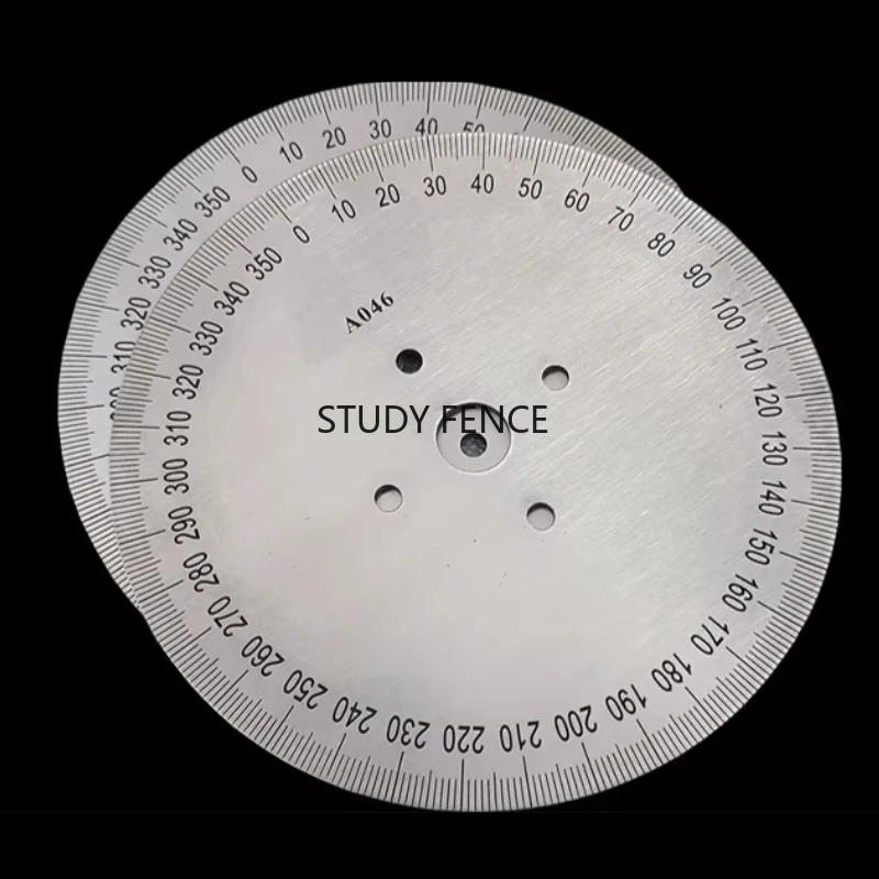Angle Measuring Disc 120 * 12 * 2mm Dial Identification Dial Circular Protractor Household Hardware Accessories Gauging Tools