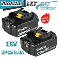 100% original Makita 18V 6.0/5.0Ah Rechargeable Battery ,For Makita BL1830 BL1830B  BL1840B BL1850 BL1850B Power Tools Battery