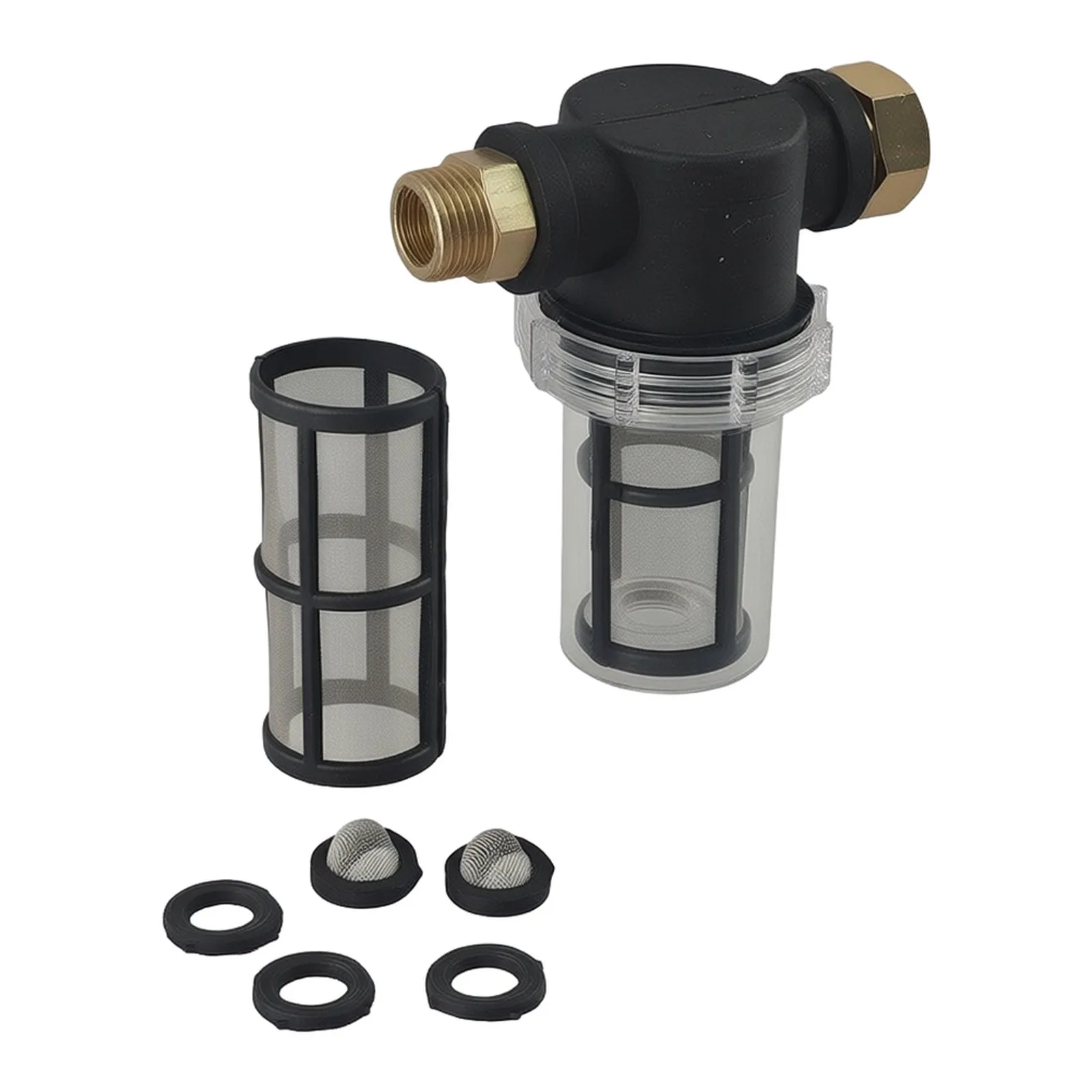 1set Garden Hose Filter 3/4 Inch Pipe Filter Garden Water Pump Pre-filter For Outdoor Water Sources Swimming Pools Garden Ponds