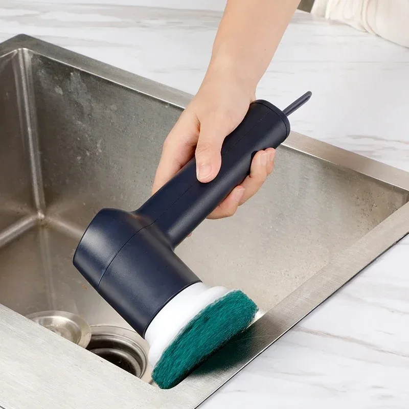 Electric Cleaning Brush Kitchen Brush Set Floor Vege Disc Bottle Pot Brush Sisal