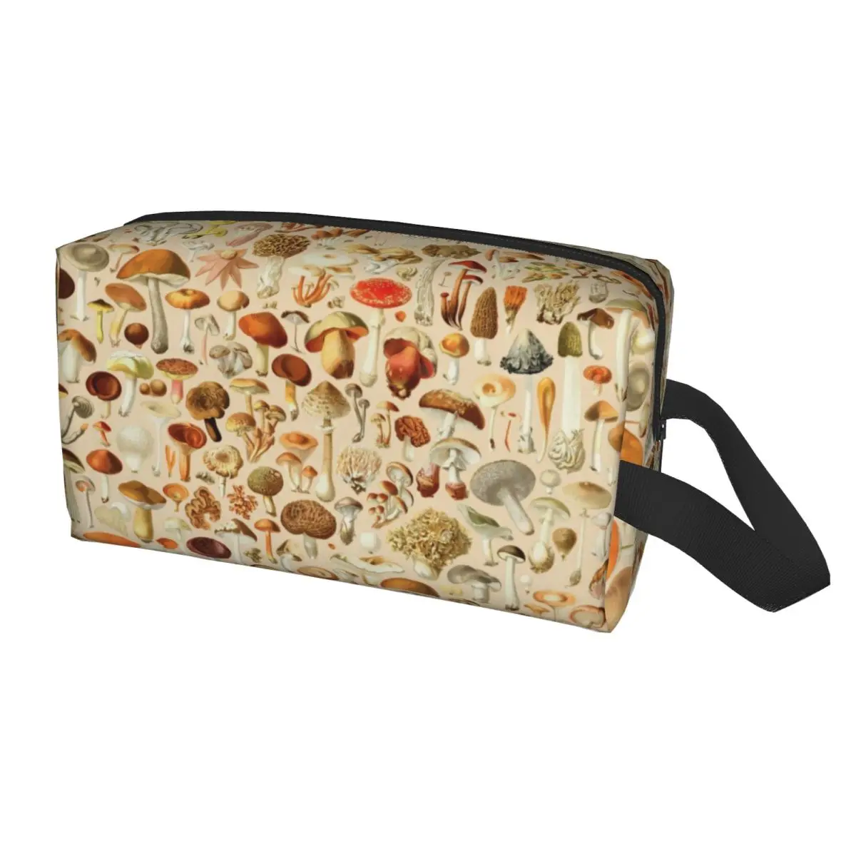 Psychedelic Trippy Magic Rainbow Mushroom Mysterious Boho Toiletry Bag for Women Cosmetic Makeup Bag Beauty Storage Dopp Kit view 5
