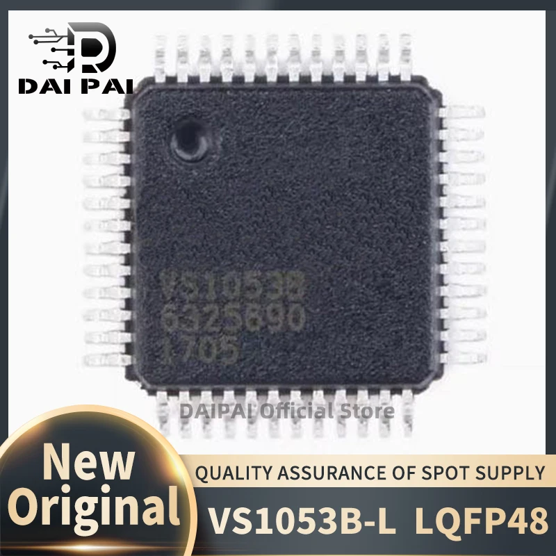 (5Pcs-10Pcs/Lot) 100% New original VS1053B VS1053B-L VS1053 LQFP-48 Audio Interface MP3 Player Chip IC